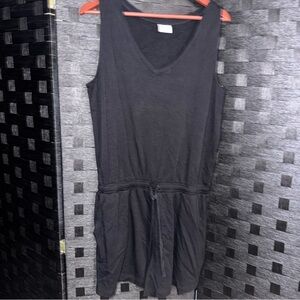 Amazon Essentials Black V-Neck Mini Dress